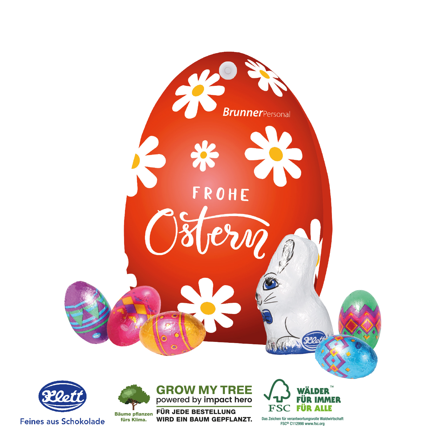WERBE-OSTEREI MIT SCHOKOLADENMISCHUNG VON KLETT