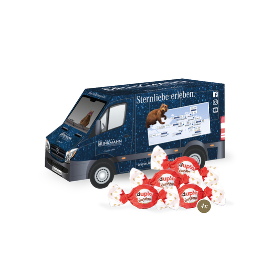 3D Präsent "Transporter" mit duplo Knusperlen