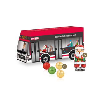 3D Präsent "Bus" mit Fairtrade® Schokolade