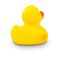 gelbe Rennente Ralf Mini mit gelben Körper und orangenem Schnabel für Entenrennen. Größe: ca. 6 cm. Inklusive Schwimmgewicht