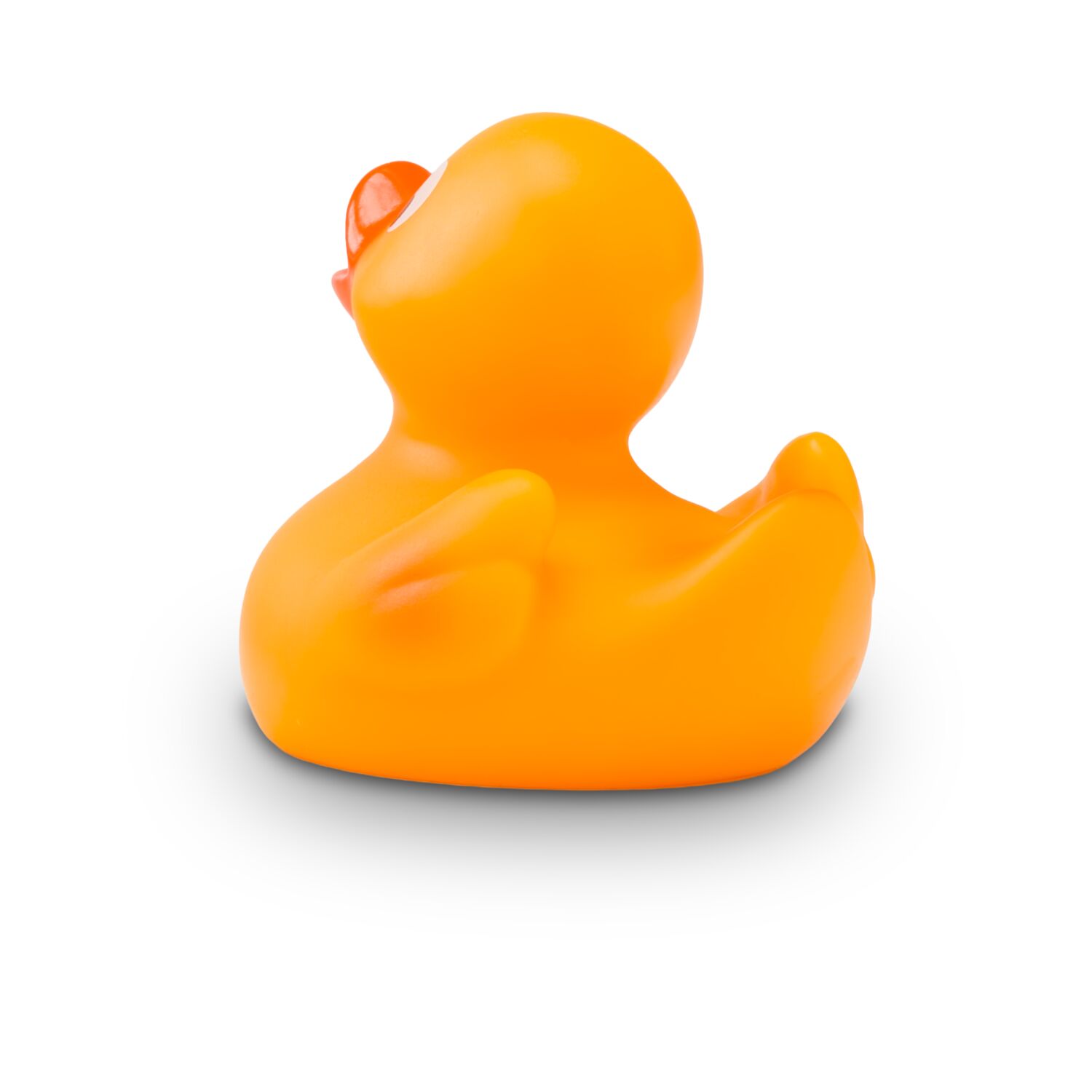 gelbe Badeente Carla Mini mit orangenem Schnabel, Größe 6cm, inkl. Quietschventil