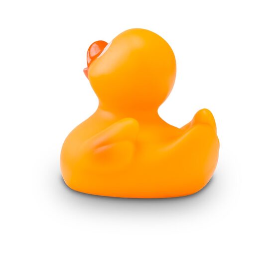 gelbe Badeente Carla Mini mit orangenem Schnabel, Größe 6cm, inkl. Quietschventil
