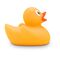 gelbe Badeente Carla XS mit orangenem Schnabel, Größe 4 cm, inkl. Quietschventil