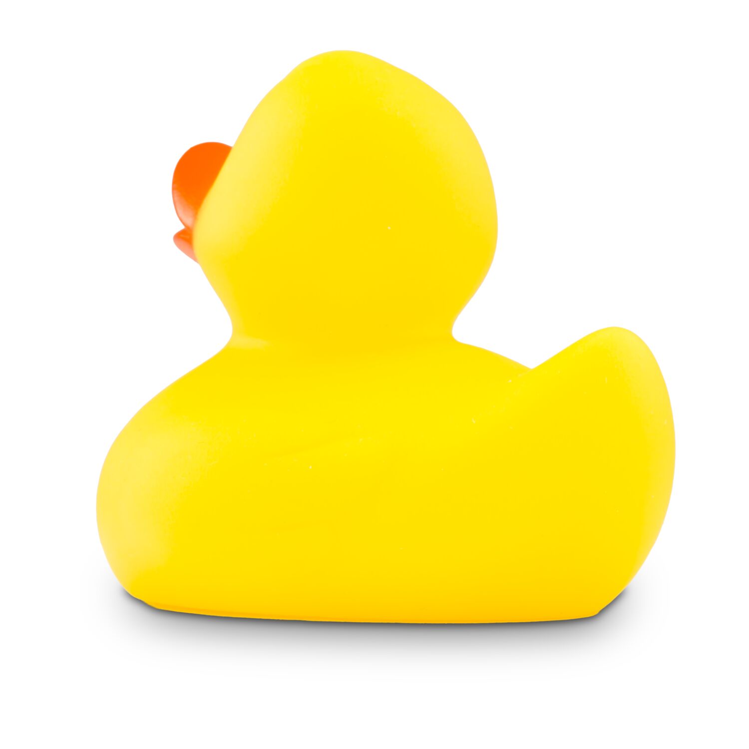 gelbe Badeente Emma in Standardform mit orangemenm Schnabel,Größe: ca. 8 cm. Inklusive Quietschventil