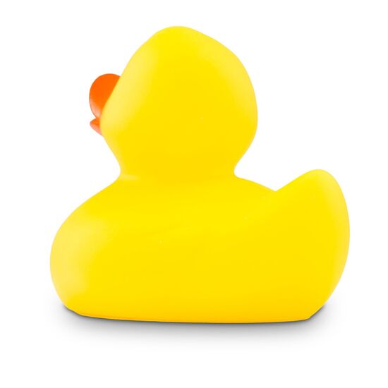 gelbe Badeente Emma in Standardform mit orangemenm Schnabel,Größe: ca. 8 cm. Inklusive Quietschventil