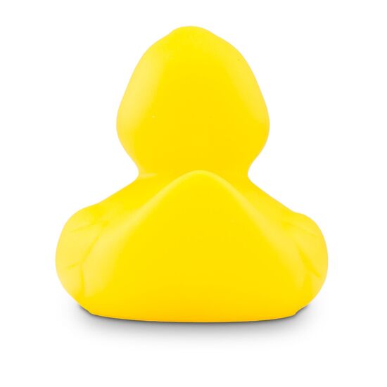 gelbe Badeente Emma in Standardform mit orangemenm Schnabel,Größe: ca. 8 cm. Inklusive Quietschventil