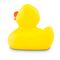 gelbe Badeente Emma in Standardform mit orangemenm Schnabel,Größe: ca. 8 cm. Inklusive Quietschventil