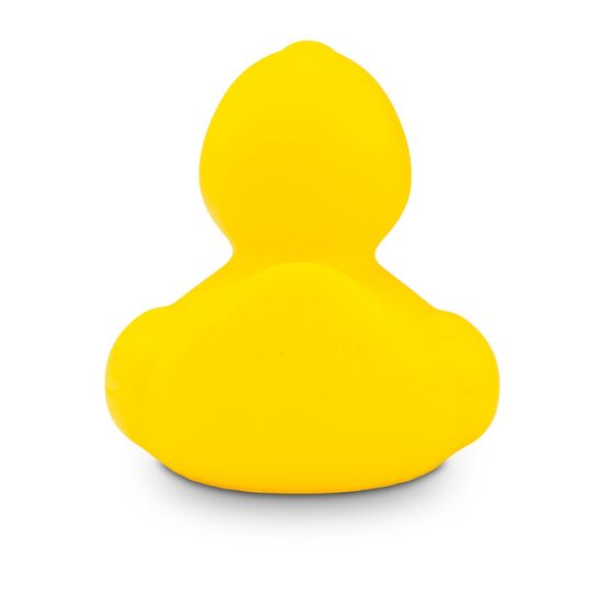 gelbe Badeente Mini-Emma in Kleinformat mit orangenem Schnabel, Größe: ca. 6 cm. Inklusive Quietschventil