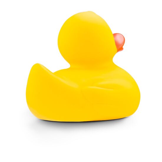gelbe Werbeente Emma XXL mit orangenem Schnabel, Größe: ca. 30 cm, inklusive Quietschventil