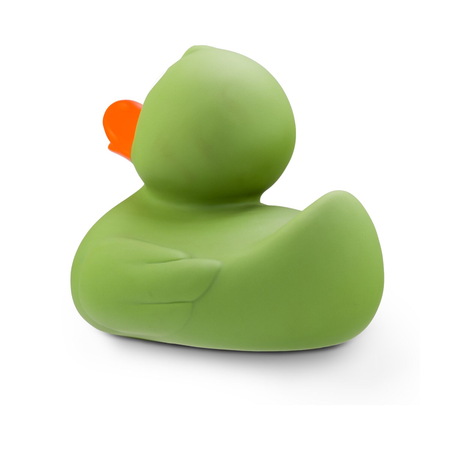 grüne Badeente Gregor XXL mit orangenem Schnabel, Größe: ca. 30 cm, inklusive Quietschventil