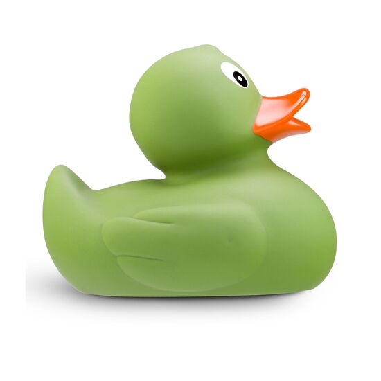 grüne Badeente Gregor XXL mit orangenem Schnabel, Größe: ca. 30 cm, inklusive Quietschventil