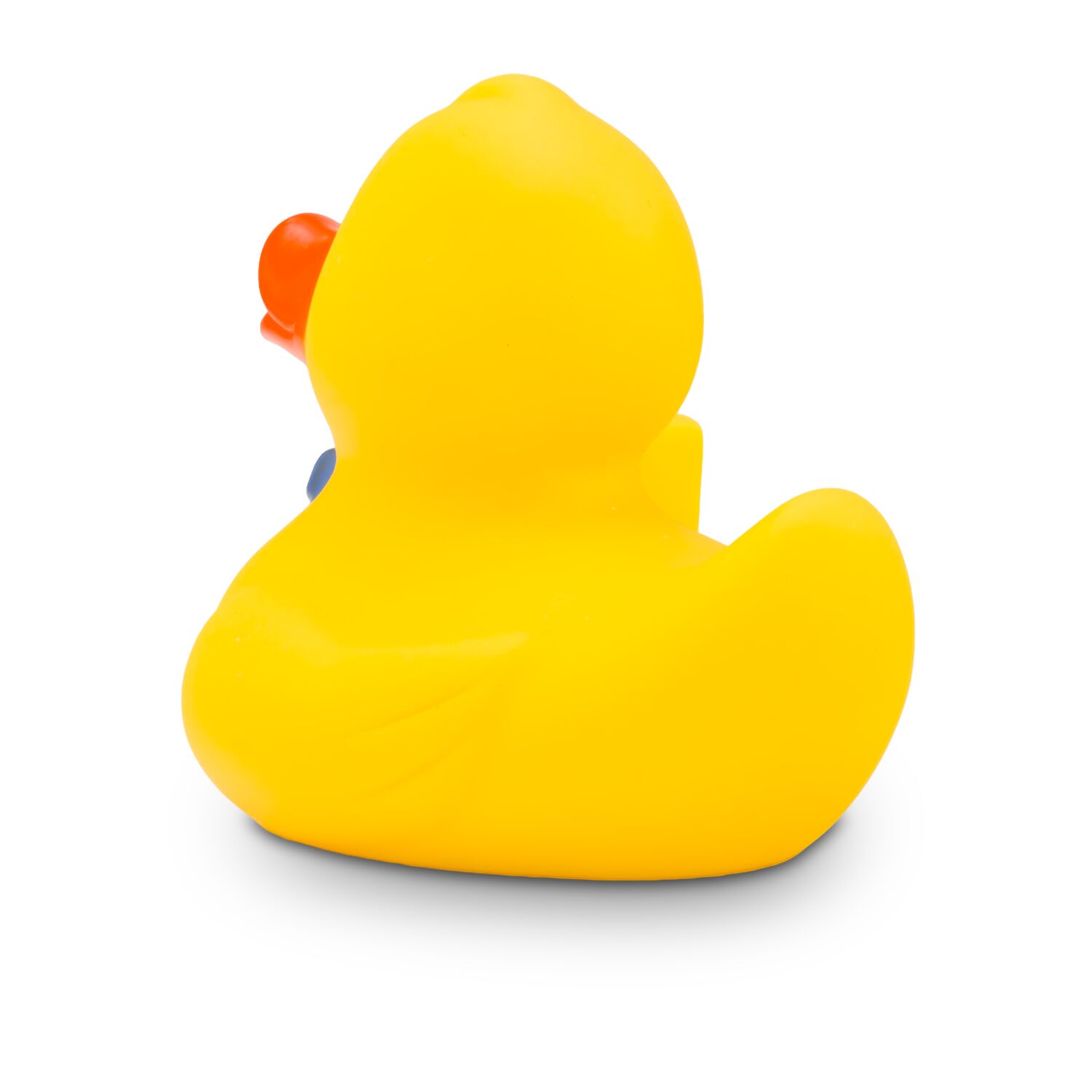 gelbe Werbeente Oli Ortsschild mit Schild, Größe: ca. 8 cm. Inklusive Quietschventil