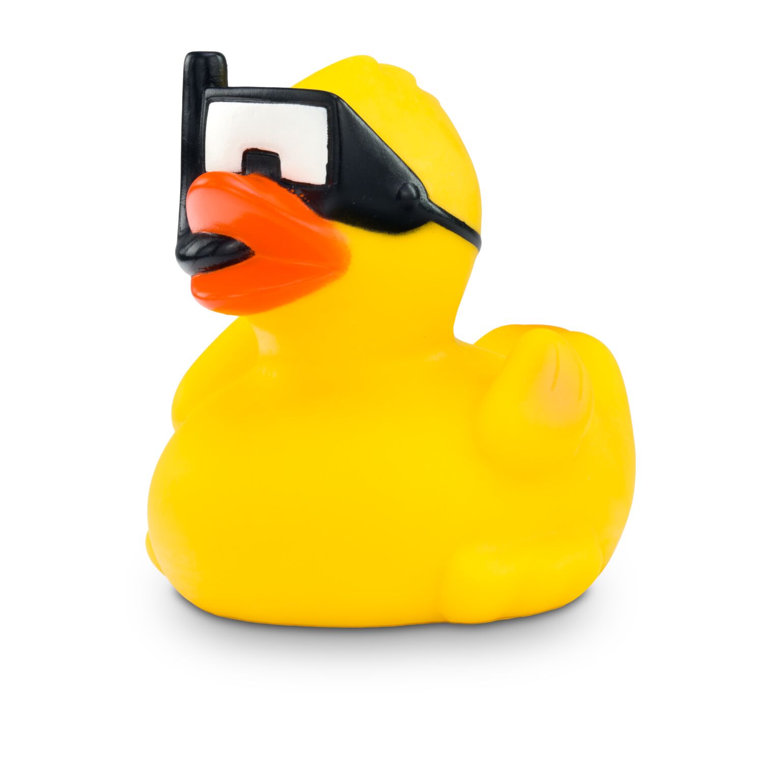 gelbe Badeente Tina Taucher mit Taucherbrille und Schnorchel, Größe: ca. 8 cm, iInklusive Quietschventil