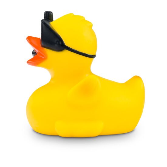 gelbe Badeente Tina Taucher mit Taucherbrille und Schnorchel, Größe: ca. 8 cm, iInklusive Quietschventil