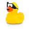 gelbe Badeente Tina Taucher mit Taucherbrille und Schnorchel, Größe: ca. 8 cm, iInklusive Quietschventil