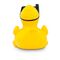 gelbe Badeente Tina Taucher mit Taucherbrille und Schnorchel, Größe: ca. 8 cm, iInklusive Quietschventil