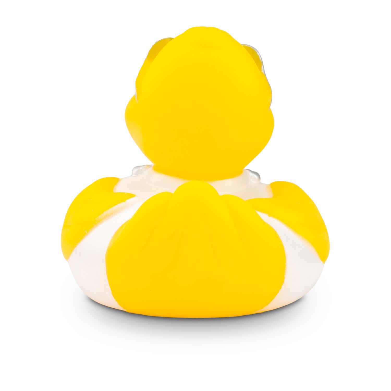 gelbe Badeente Max Medicus trägt mit Arztkittel, Stethoskop und Brille,Größe: ca. 8 cm. Inklusive Quietschventil