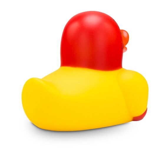 rote Werbeente Hulk Hammerfaust mit Titelgürtel und Maske, Größe: ca. 8 cm. Inklusive Quietschventil