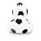 schwarz-weiße Badeente Franz Fußball mit rotem Schnabel. Größe: ca. 8 cm, inklusive Quietschventil