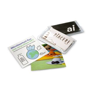 Ideal zur Reinigung glatter Oberflächen wie Bildschirme, Handydisplays oder Brillengläser. Geliefert in Schutzetui.