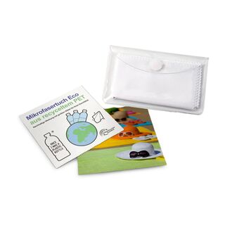 Ideal zur Reinigung glatter Oberflächen wie Bildschirme, Handydisplays oder Brillengläser. Geliefert in Schutzetui mit Klettpunkt.