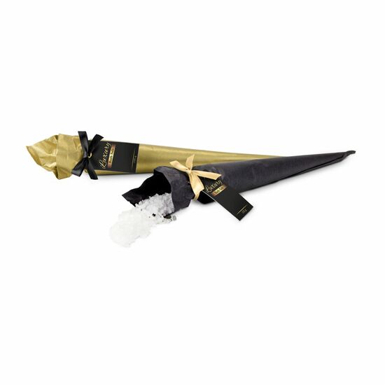 Badesalz Luxury, Duftrichtung Rose, Geschenktüte in Gold, 100 Gramm