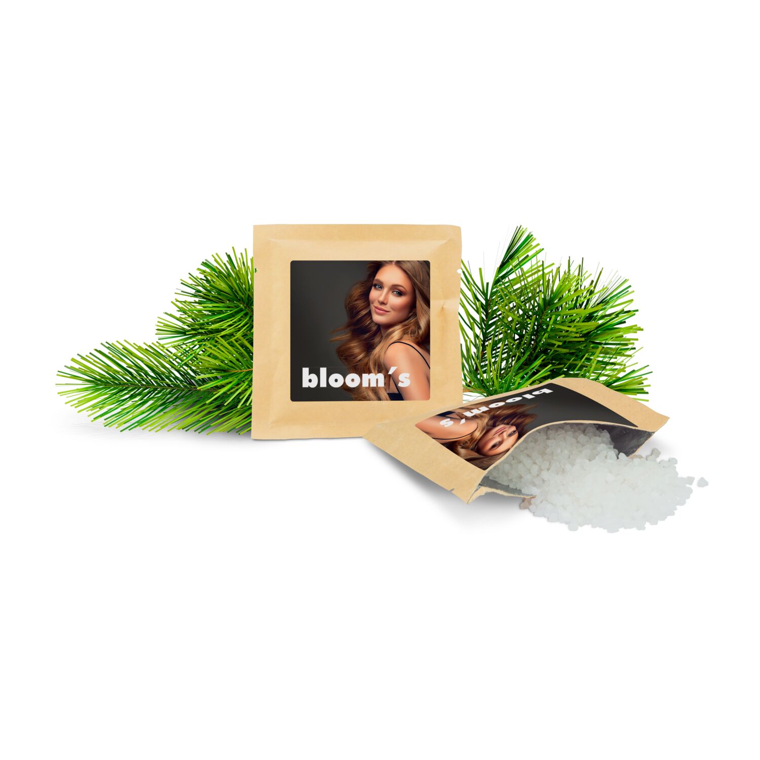 Waldbaden für Zuhause! 40 g Badesalz mit Nadelwald-Duft und individuellem Etikett