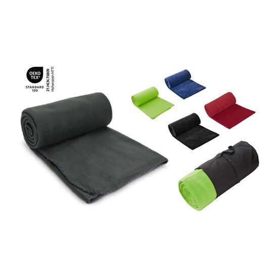 Fleecedecke Basic navy - 120 x 150 cm, 180 g/m²