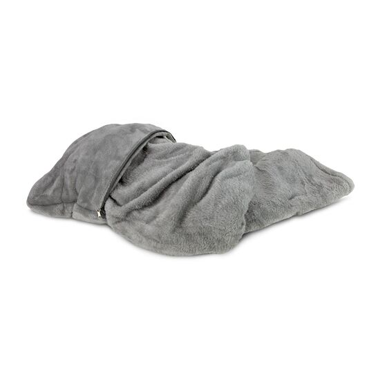 2in1 Verwandlungskissen, Farbe: grau, Maße Kissen: ca. 30 x 38 cm, Maße Decke: 135 x 200 cm, 100% Polyester Flanell, 230 g/m², OEKO-TEX®