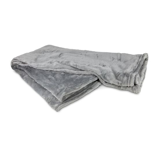 2in1 Verwandlungskissen, Farbe: grau, Maße Kissen: ca. 30 x 38 cm, Maße Decke: 135 x 200 cm, 100% Polyester Flanell, 230 g/m², OEKO-TEX®
