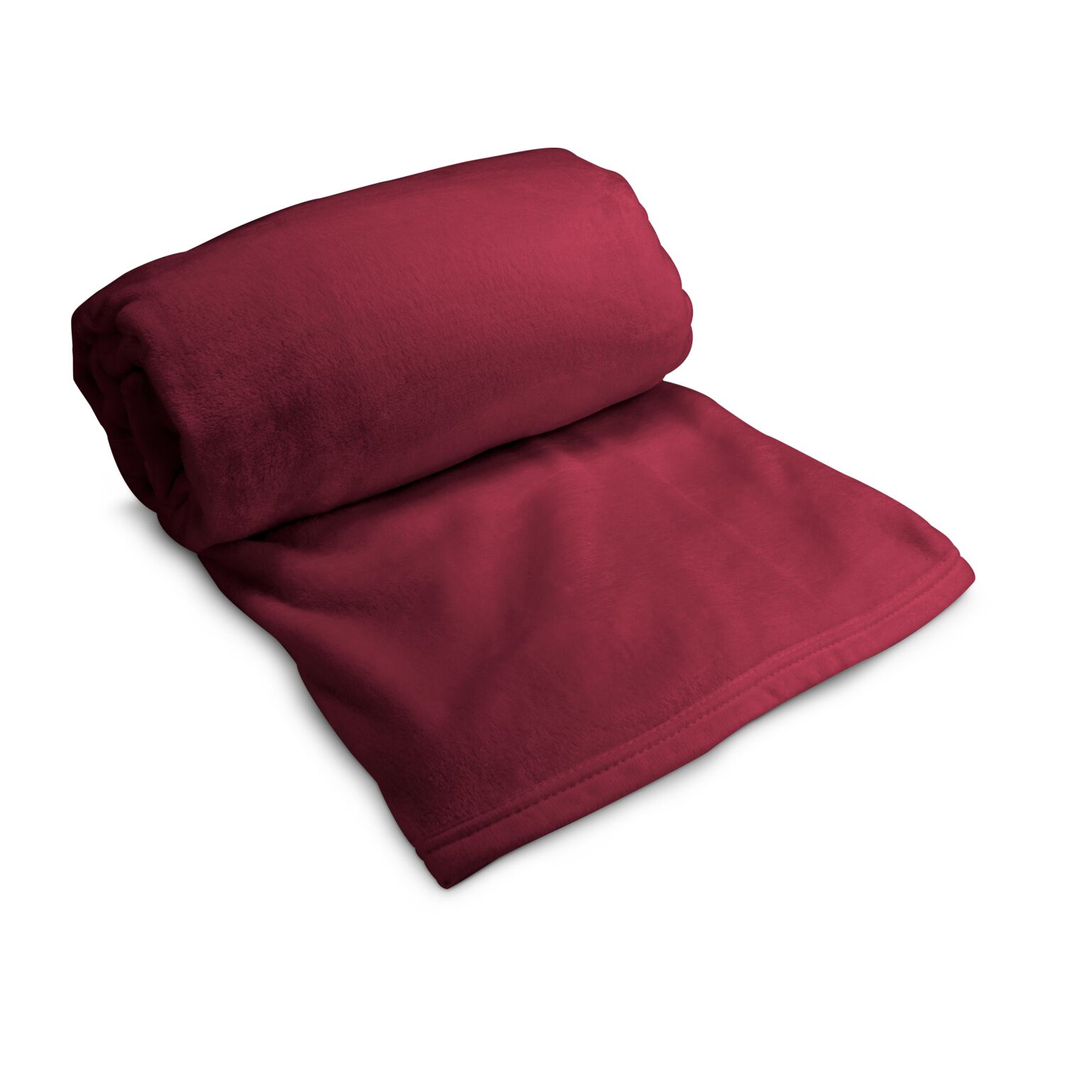 Superflauschdecke rubinrot - 150 x 200 cm, 320 g/m²