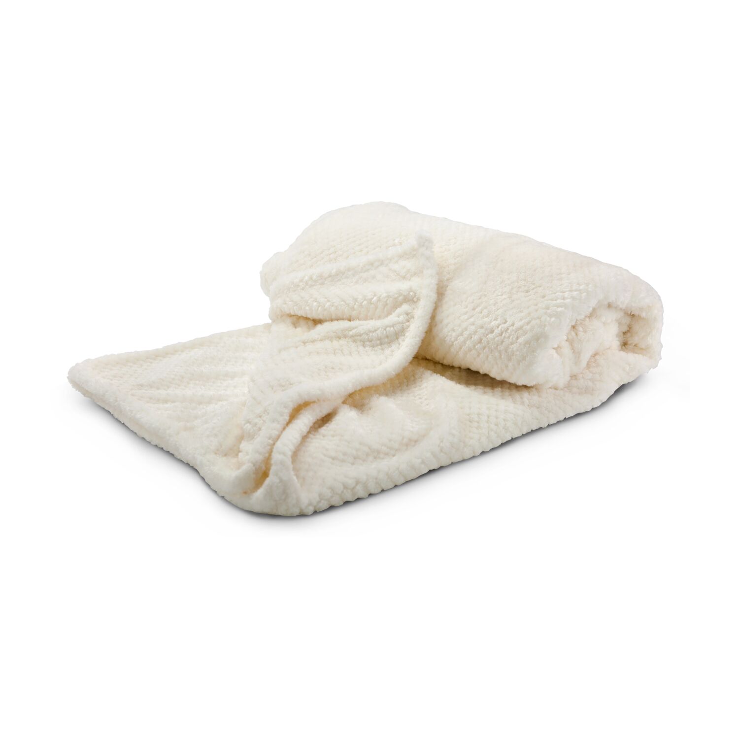 XXL-Decke „Feel” (220 x 240 cm), Jacquard-Flanell (100% Polyester), einzeln mit Satinband & im Polybeutel verpackt, 275 g/m², OEKO-TEX®