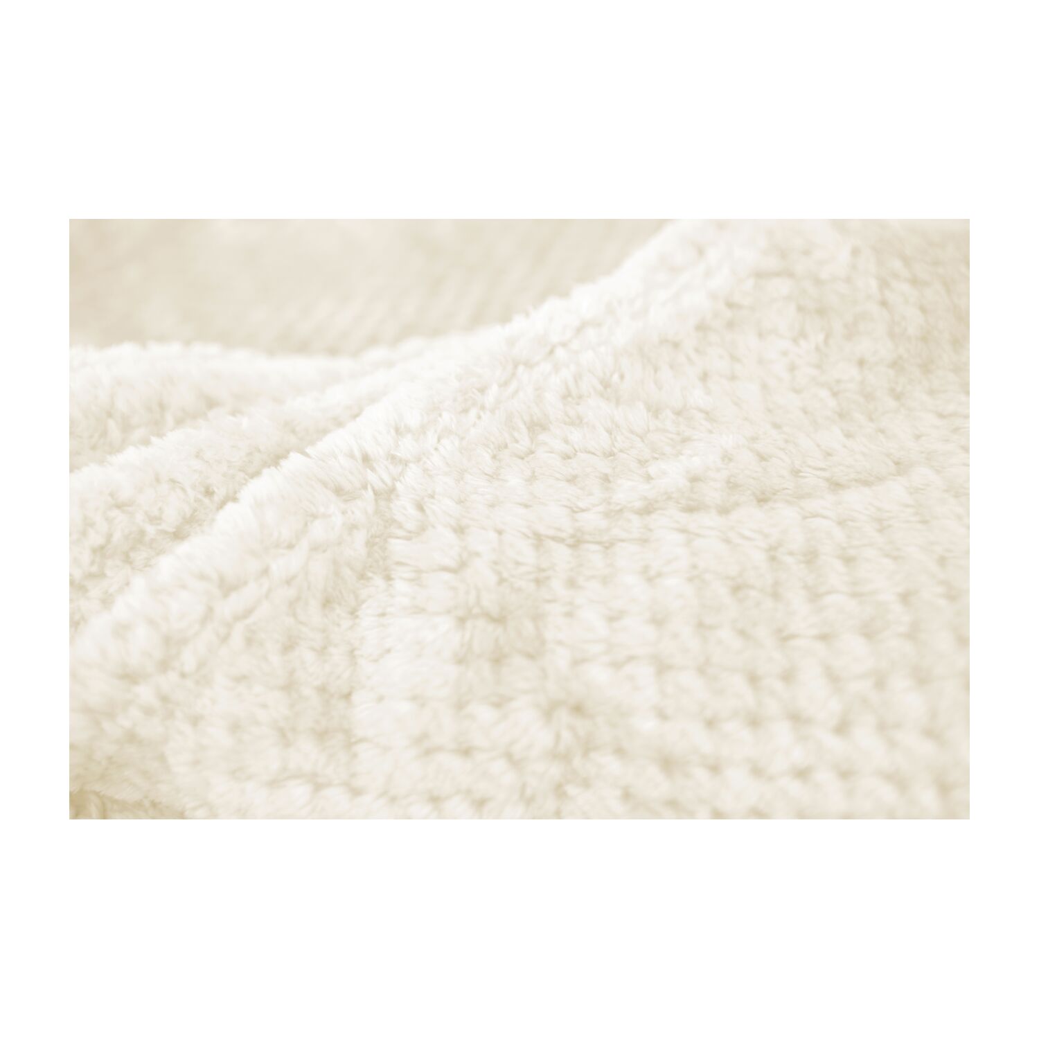 XXL-Decke „Feel” (220 x 240 cm), Jacquard-Flanell (100% Polyester), einzeln mit Satinband & im Polybeutel verpackt, 275 g/m², OEKO-TEX®