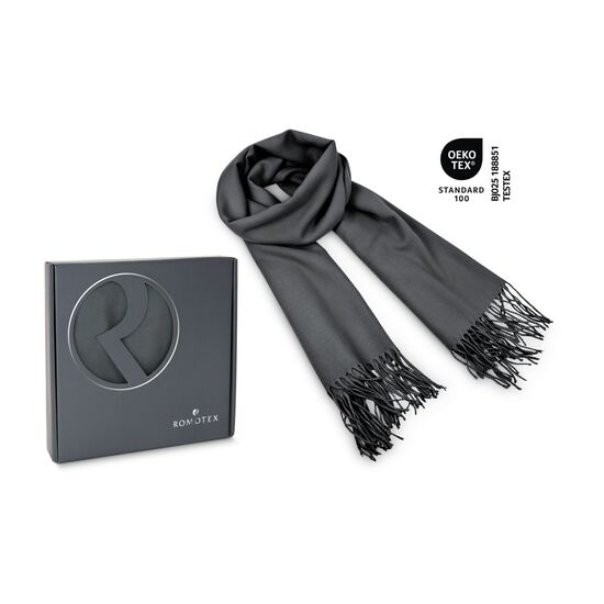 Schal „Modena”, 60 x 180 cm, 230 g/m², 100% Polyester, verpackt im Geschenkkarton , verfügbar in verschiedenen Farben, OEKO-TEX®