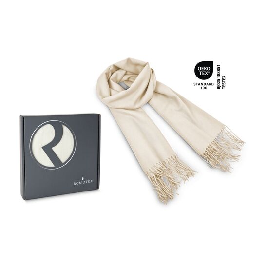 Schal „Modena”, 60 x 180 cm, 230 g/m², 100% Polyester, verpackt im Geschenkkarton , verfügbar in verschiedenen Farben, OEKO-TEX®