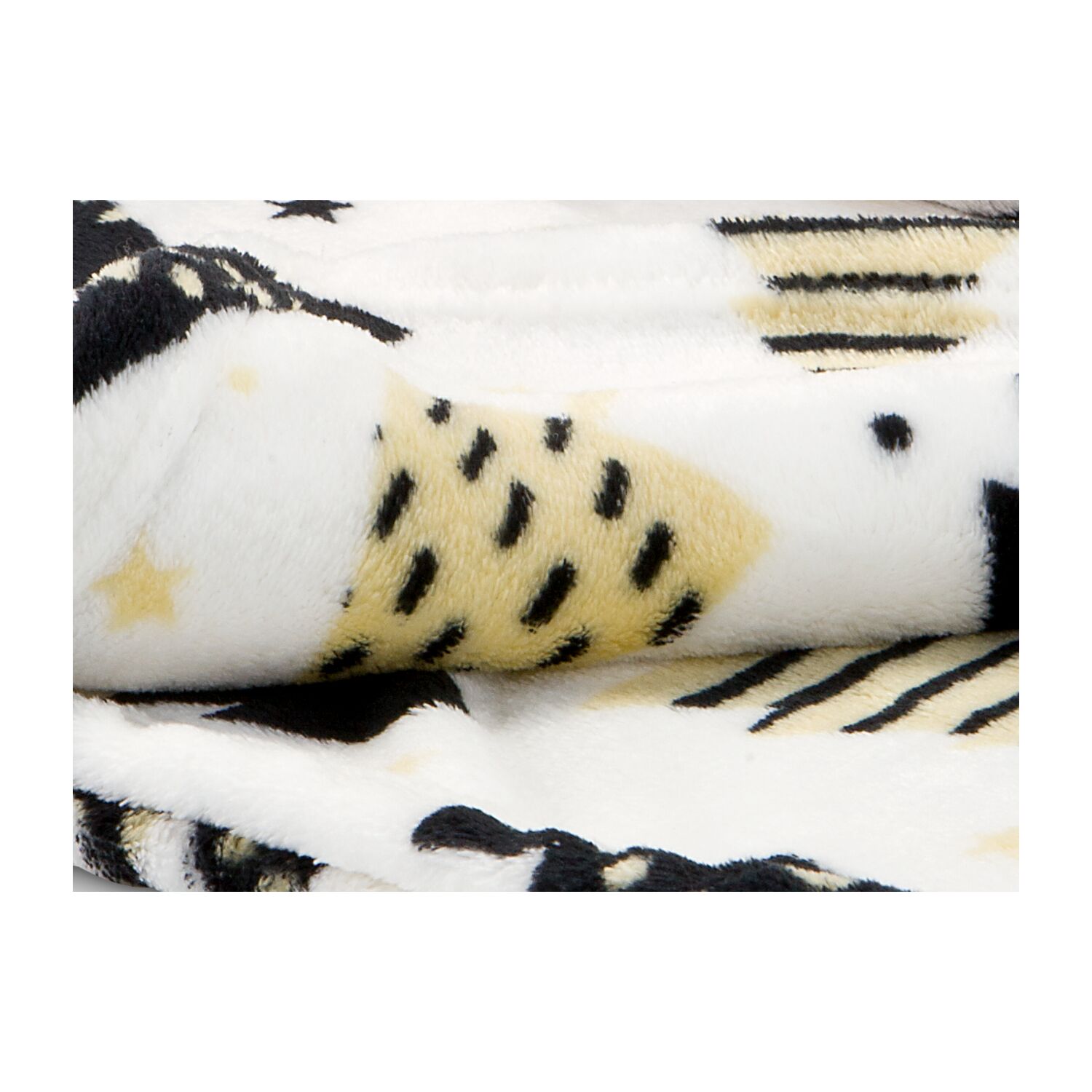 Kuscheldecke Merry Christmas mit Geschenkanhänger & Weihnachtsmotiv, 100% Polyester- Flanell, 120 x 150 cm, Qualität: 190 g/m² , OEKO-TEX®