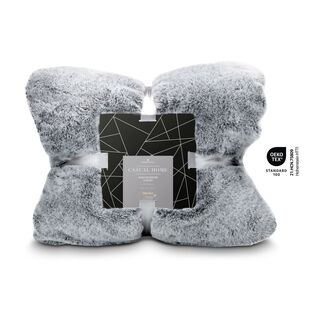 Luxury Decke „Fur-Feeling”, Maße: 150 x 200 cm, 100% Polyester, 530 g/m², OEKO-TEX®