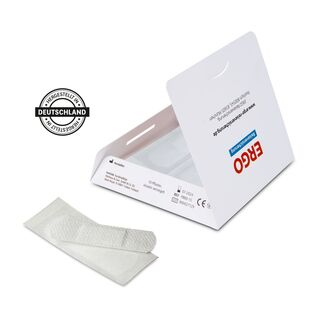 Kartonbriefchen inkl. 4c Druck (94 x 94 mm) + 10 Markenpflastern SENSITIV (20 x 60 mm), Made in Germany