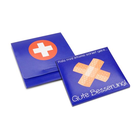 30-teiliges Set: Fingerkuppenverband, Fingerverband & Pflasterstrips im Mäppchen. Hergestellt in Deutschland. DIN 13157 od. DIN 13169