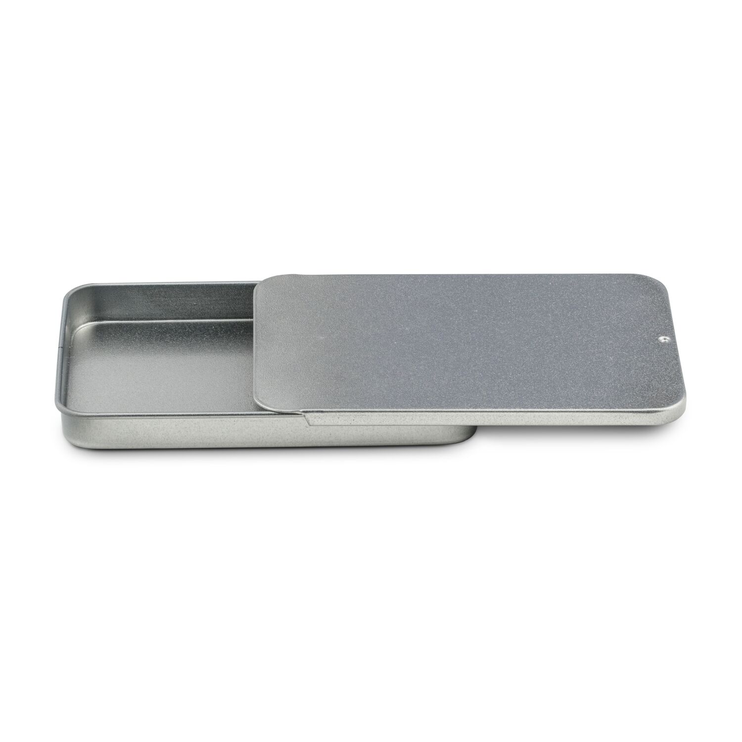 Individualisierbare Schiebebox aus Metall mit 4 Blasen-Pflastern, hergestellt in Europa