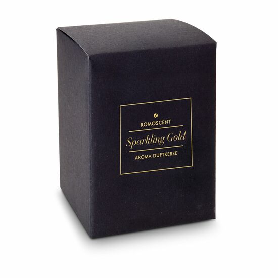 ROMOSCENT® Aromakerze Sparkling Gold, unbedruckt