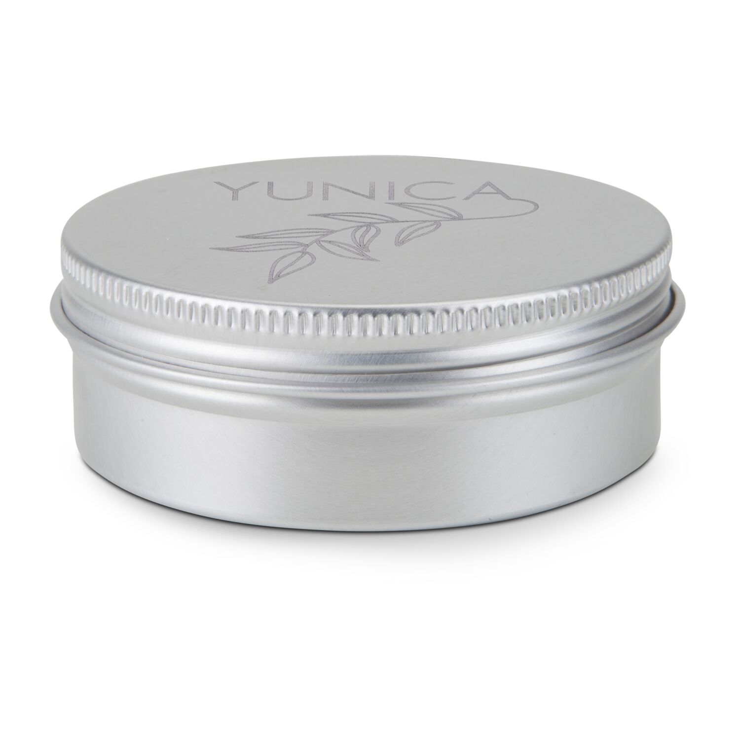 Festes Shampoo Zitrone-Minze (58 g) in Aluminiumdose mit Sheabutter und mit Standardaufkleber „Frohe Ostern“.