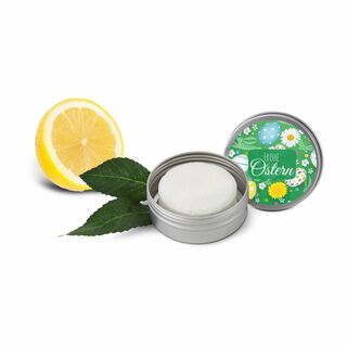 Festes Shampoo Zitrone-Minze - Frohe Ostern