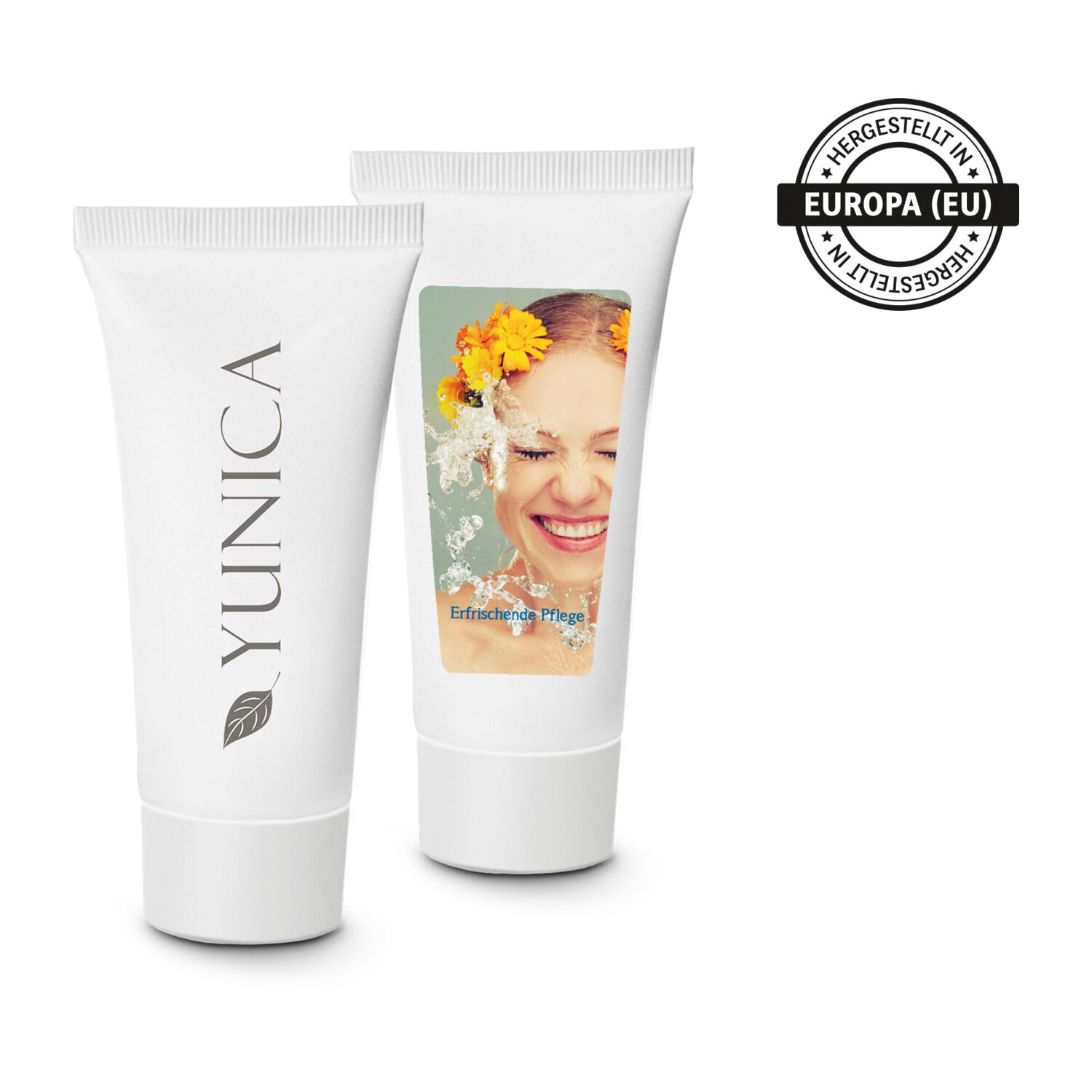 Kundenpflege als praktisches Give-Away: 20 ml Pflegetube 2in1 Duschgel Body & Hair mit Aloe Vera sensitiv