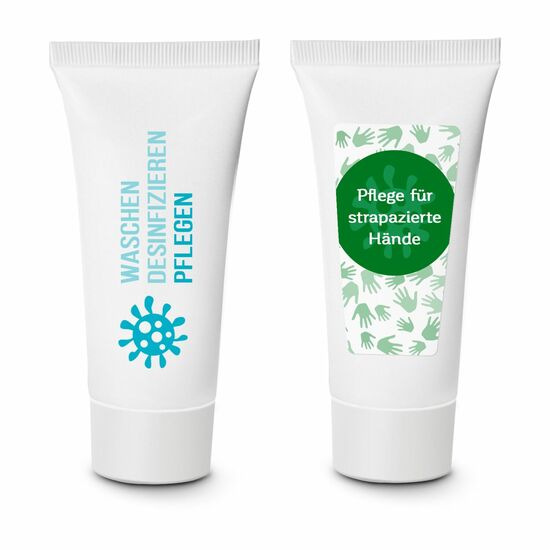 Kundenpflege als praktisches Give-Away: 20 ml Hand- und Nagelcreme Aloe Vera sensitiv mit Sheabutter, Mandelöl & Avocadoöl