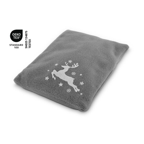 Wärmekissen mit Weizensamen & Lavendelblüten in Fleecebezug ohne Motiv. Bezug abnehmbar und waschbar, OEKO-TEX®