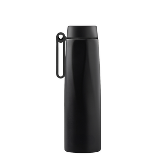 doppelwandige Edelstahlflasche mit Griff , stock