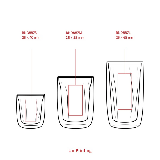 doppelwandiges Glas L, stock