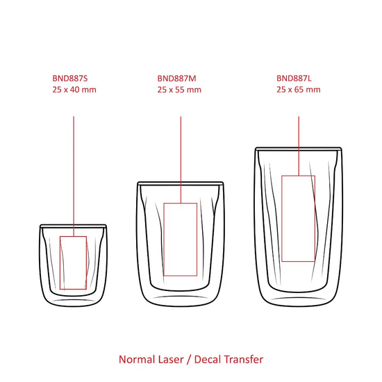 doppelwandiges Glas M, customized