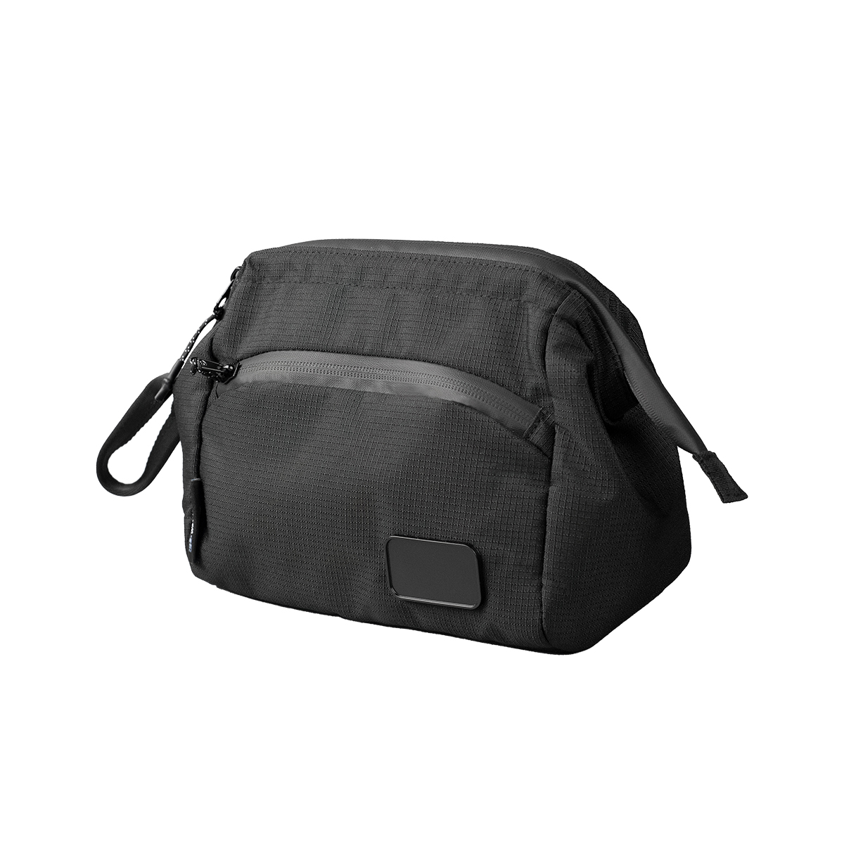 Kosmetiktasche mit Metallbindung stock